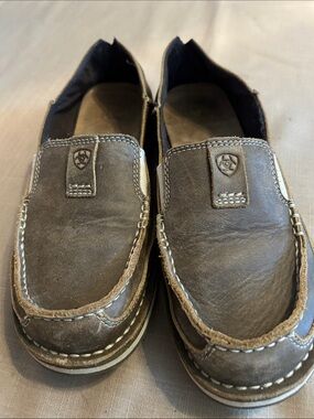 Ariat Women’s Brown Leather Slip-On Flats